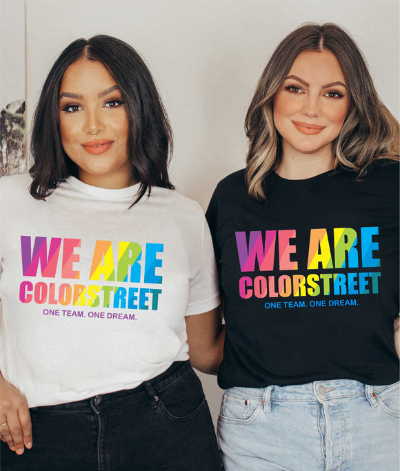 WE ARE COLORSTREET garment washed tee (choose black or white)