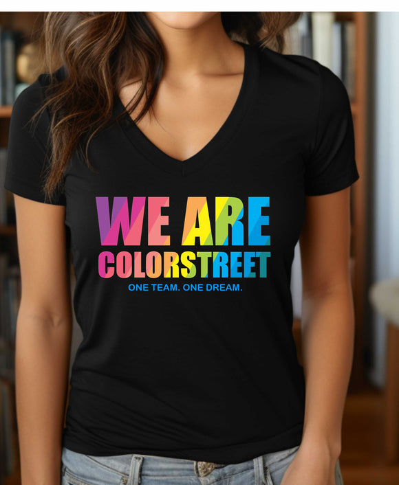 WE ARE COLORSTREET ladies triblend v-neck (2 colors)