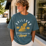 guilford xc garment washed tee (4 colors, 4 designs)