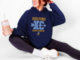 guilford xc unisex hooded sweatshirt (4 colors, 4 designs)