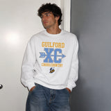 guilford xc unisex garment washed crew (3 colors, 4 designs)