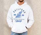 guilford xc unisex hooded sweatshirt (4 colors, 4 designs)