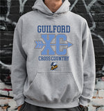 guilford xc unisex hooded sweatshirt (4 colors, 4 designs)