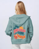 dreamers aruba ladies boxy zip hood
