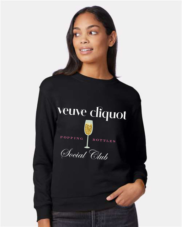 veuve cliquot social club unisex crewneck sweatshirt